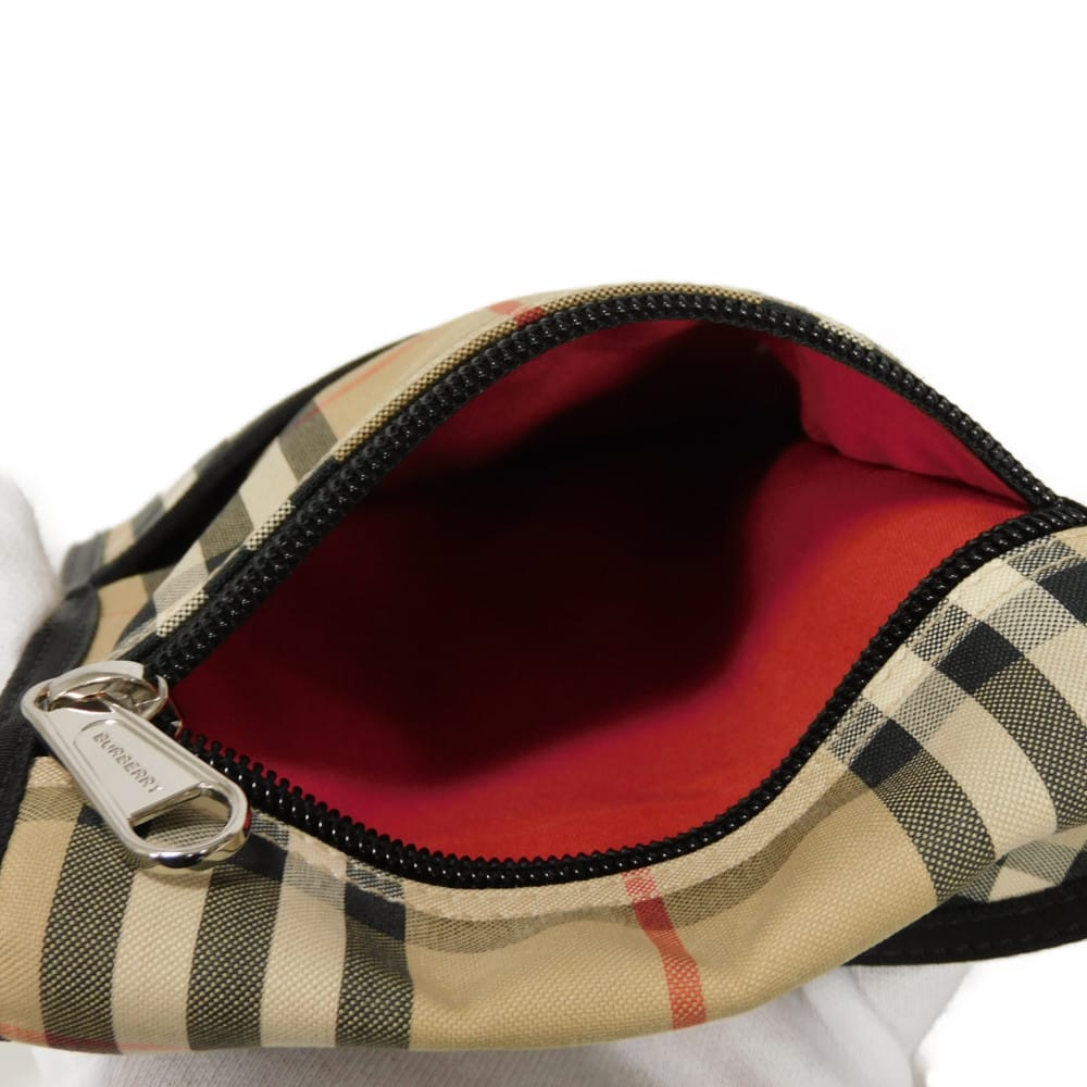 BURBERRY Shoulder Bag 8026664 cotton beige logo rubber Nova check phone case