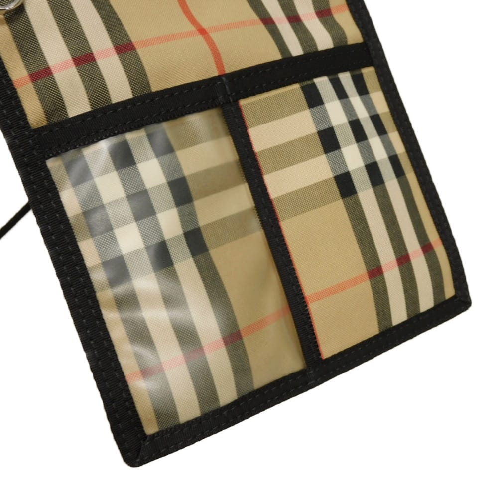 BURBERRY Shoulder Bag 8026664 cotton beige logo rubber Nova check phone case