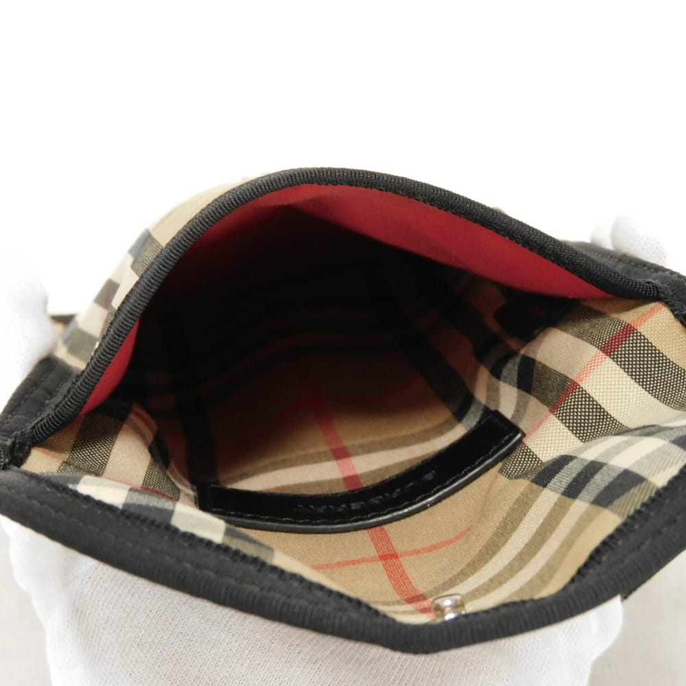 BURBERRY Shoulder Bag 8026664 cotton beige logo rubber Nova check phone case