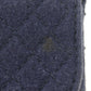 CHANEL Pouch cotton Navy Chain pochette