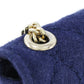 CHANEL Pouch cotton Navy Chain pochette