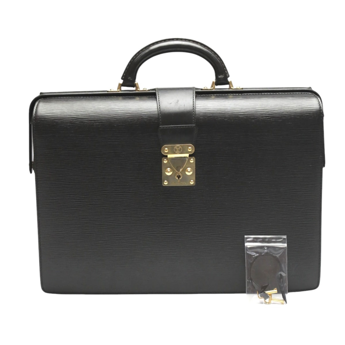 LOUIS VUITTON Business bag M54352 Epi Leather black Briefcase Epi Fermoire mens Used Authentic