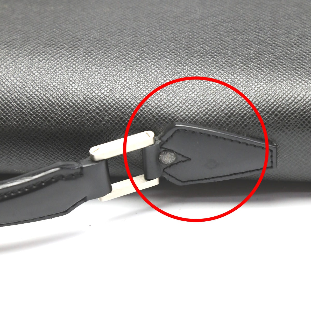 LOUIS VUITTON Handbag M30032 Taiga black Documents bag Taiga Serviet Moskova mens Used Authentic
