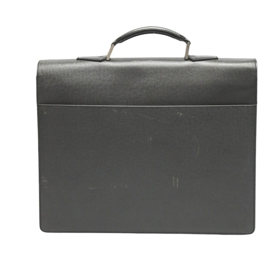 LOUIS VUITTON Handbag M30032 Taiga black Documents bag Taiga Serviet Moskova mens Used Authentic