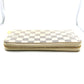 LOUIS VUITTON Long Wallet Purse N60012 Damier canvas white Zip Around long wallet Damier Azur Zippy Organizer unisex(Unisex) Used Authentic