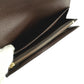 LOUIS VUITTON Long Wallet Purse N63209 Damier canvas Brown Zip Around Damier Portefeuille Sara Women Used Authentic