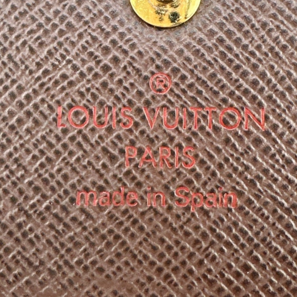 LOUIS VUITTON Long Wallet Purse N63209 Damier canvas Brown Zip Around Damier Portefeuille Sara Women Used Authentic
