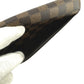 LOUIS VUITTON Long Wallet Purse N63209 Damier canvas Brown Zip Around Damier Portefeuille Sara Women Used Authentic