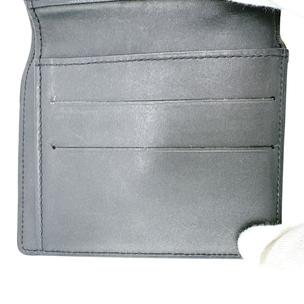 LOUIS VUITTON Bifold Wallet M65112 Monogram mat Noir Wallet with card pocket Monogram Porte Monnaie Billets Cartes Credit unisex(Unisex) Used Authentic