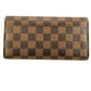 LOUIS VUITTON Long Wallet Purse N63209 Damier canvas Ebene Zip Around Damier Portefeuille Sara Women Used Authentic