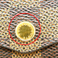 LOUIS VUITTON Long Wallet Purse N63209 Damier canvas Ebene Zip Around Damier Portefeuille Sara Women Used Authentic