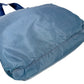 PRADA Tote Bag Nylon blue Tote Bag Commuting to school Large enough to fit A4 size paper Women Used Authentic