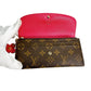 LOUIS VUITTON Long Wallet Purse M64202 Monogram canvas Brown Long Wallet Purse Monogram Portefeuille Emily Women Used Authentic