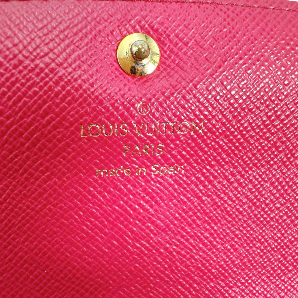 LOUIS VUITTON Long Wallet Purse M64202 Monogram canvas Brown Long Wallet Purse Monogram Portefeuille Emily Women Used Authentic