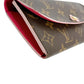 LOUIS VUITTON Long Wallet Purse M64202 Monogram canvas Brown Long Wallet Purse Monogram Portefeuille Emily Women Used Authentic