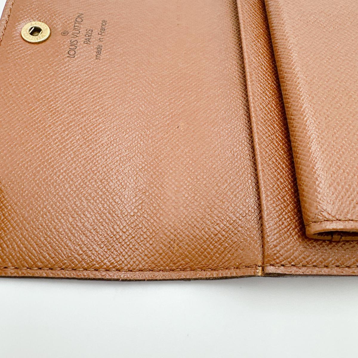 LOUIS VUITTON Tri-fold wallet M61202 Monogram canvas Brown Tri-fold wallet Monogram Porto Tresor Etuis unisex(Unisex) Used Authentic