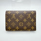 LOUIS VUITTON Tri-fold wallet M61202 Monogram canvas Brown Tri-fold wallet Monogram Porto Tresor Etuis unisex(Unisex) Used Authentic