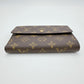 LOUIS VUITTON Tri-fold wallet M61202 Monogram canvas Brown Tri-fold wallet Monogram Porto Tresor Etuis unisex(Unisex) Used Authentic