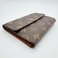 LOUIS VUITTON Tri-fold wallet M61202 Monogram canvas Brown Tri-fold wallet Monogram Porto Tresor Etuis unisex(Unisex) Used Authentic