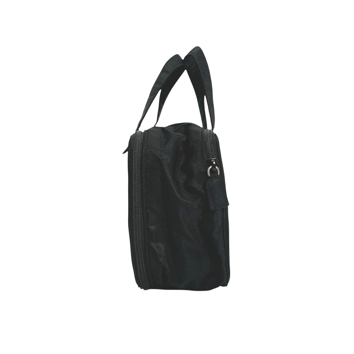 PRADA Handbag Nylon black Handbag Nylon Women Used Authentic