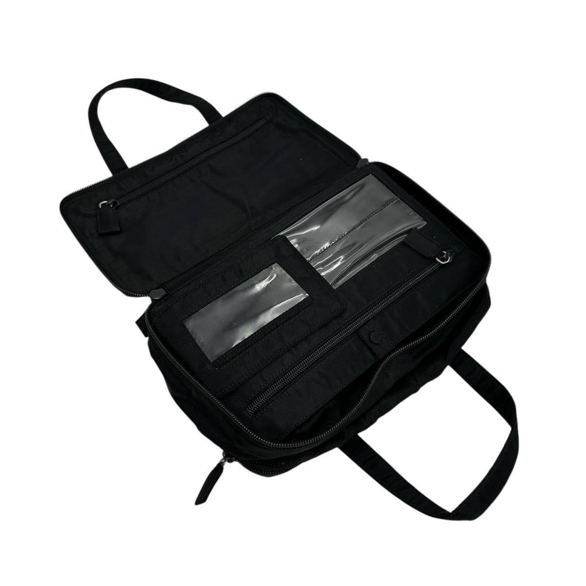 PRADA Handbag Nylon black Handbag Nylon Women Used Authentic