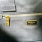 PRADA Tote Bag IBG642 canvas black L size Kanapa GM Women L Used Authentic