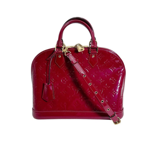 LOUIS VUITTON Handbag M91770 Monogram Vernis Rose and Ding Vernis Alma PM