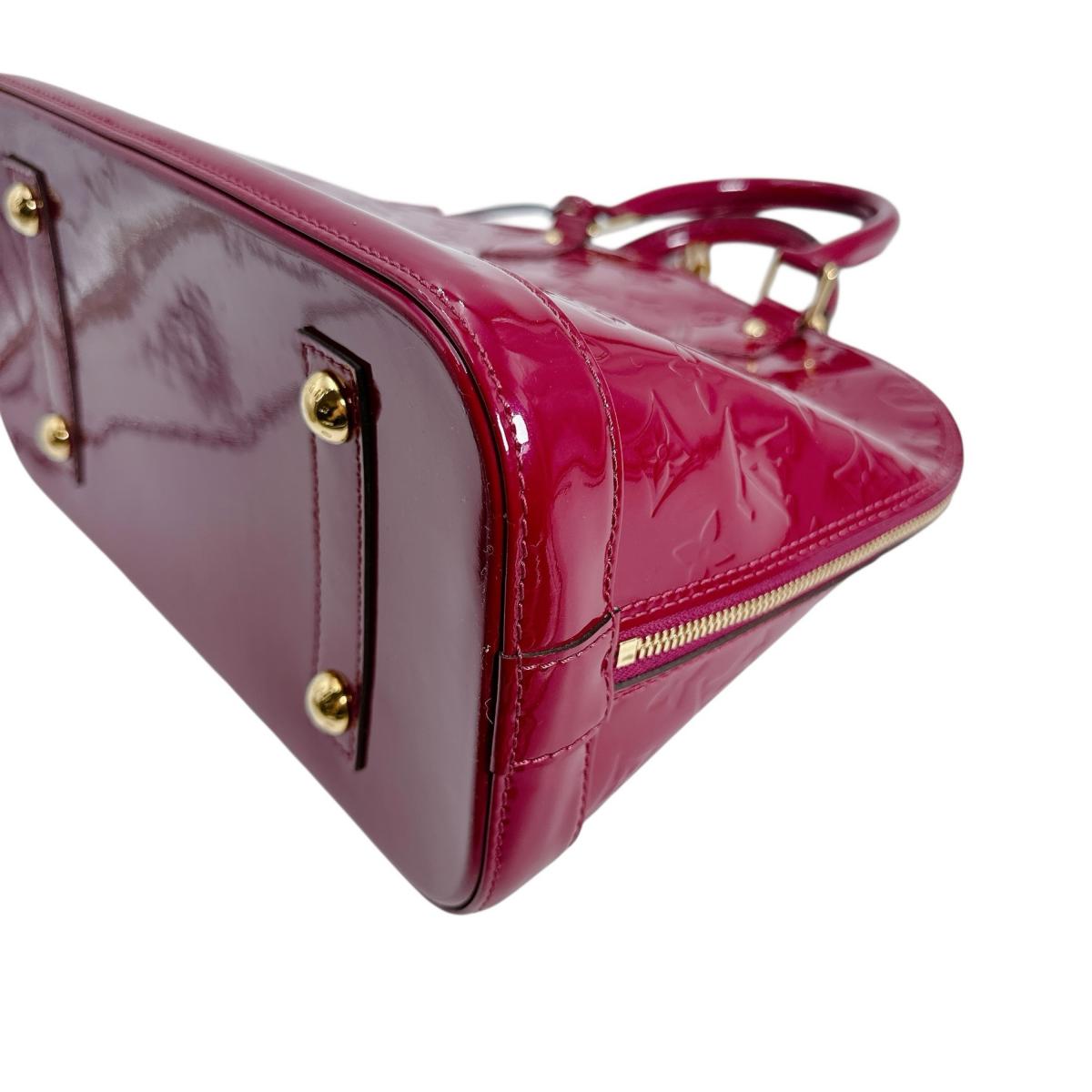 LOUIS VUITTON Handbag M91770 Monogram Vernis Rose and Ding Vernis Alma PM