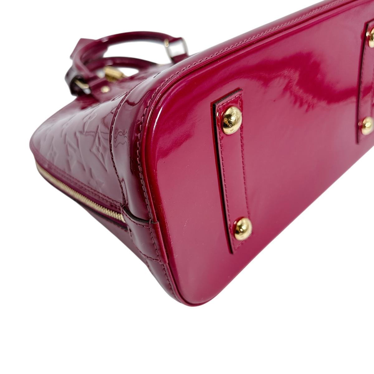 LOUIS VUITTON Handbag M91770 Monogram Vernis Rose and Ding Vernis Alma PM