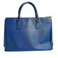 PRADA Handbag 1BA786 leather blue Sapphiano Galleria