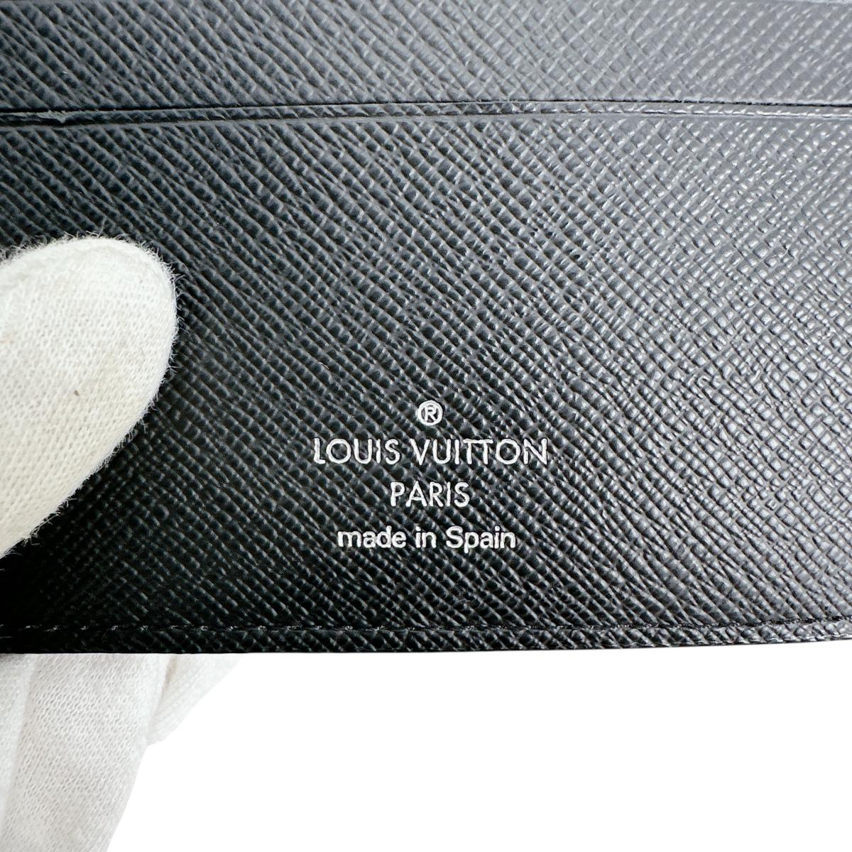 LOUIS VUITTON Bifold Wallet N62664 Damier Grafitto Canvas black Damier Grafitte Portefeuille・Marco