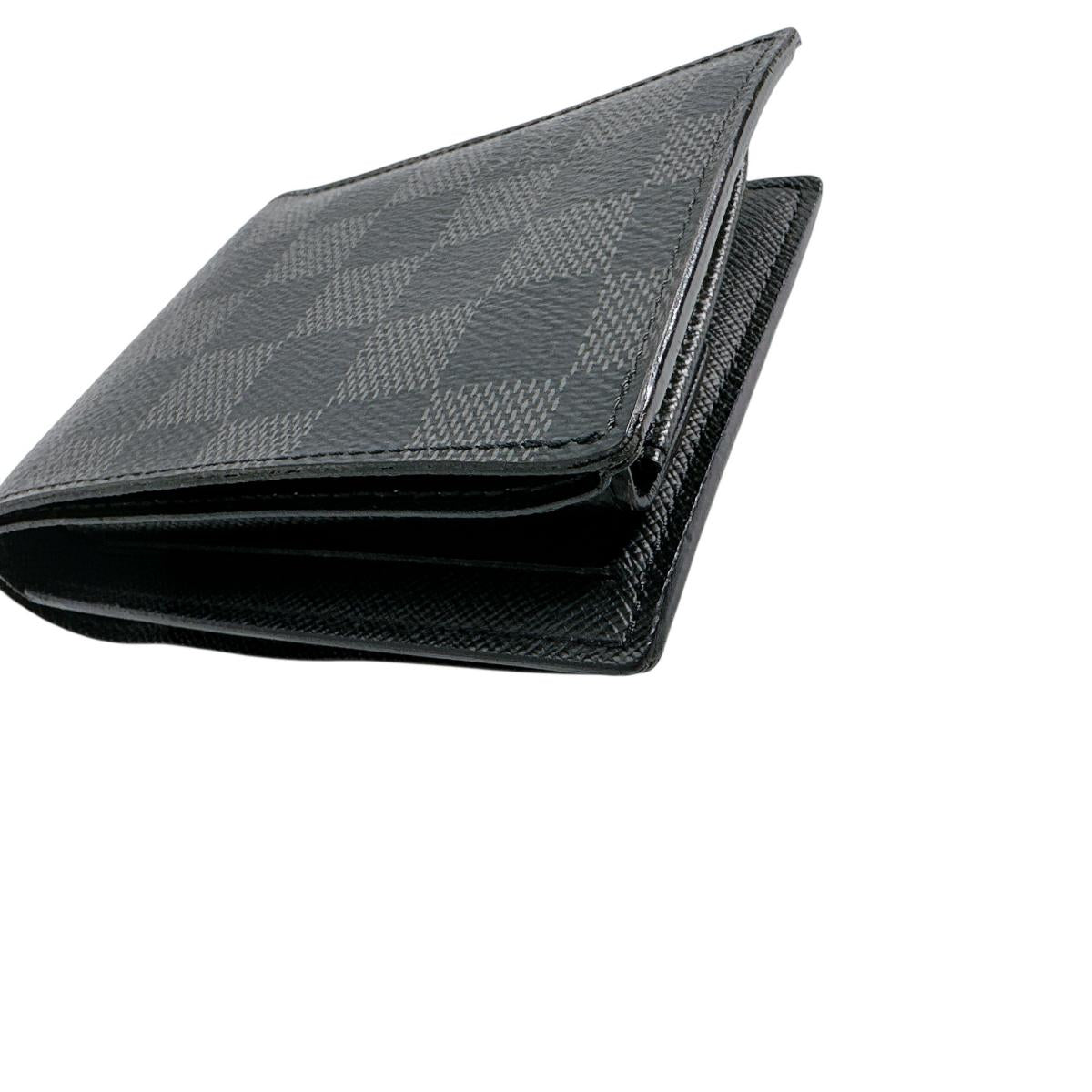 LOUIS VUITTON Bifold Wallet N62664 Damier Grafitto Canvas black Damier Grafitte Portefeuille・Marco