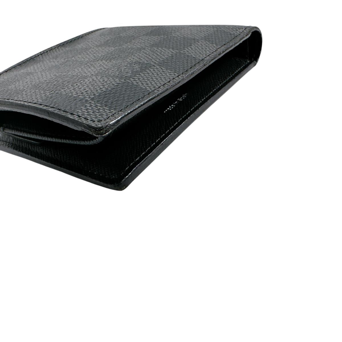 LOUIS VUITTON Bifold Wallet N62664 Damier Grafitto Canvas black Damier Grafitte Portefeuille・Marco