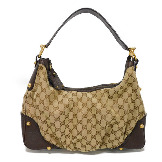 GUCCI Shoulder Bag 211966 GG canvas x calf leather beige GG canvas one belt bag