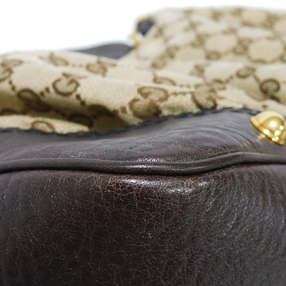 GUCCI Shoulder Bag 211966 GG canvas x calf leather beige GG canvas one belt bag