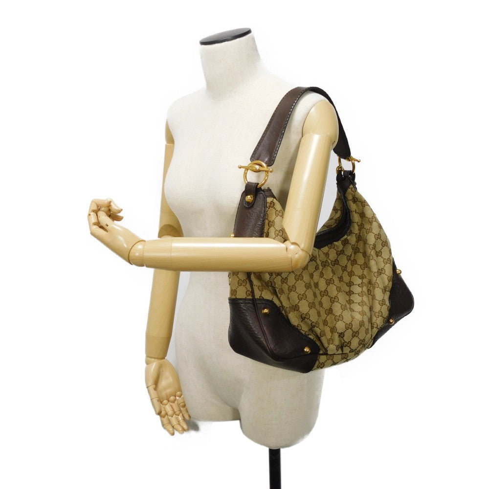 GUCCI Shoulder Bag 211966 GG canvas x calf leather beige GG canvas one belt bag