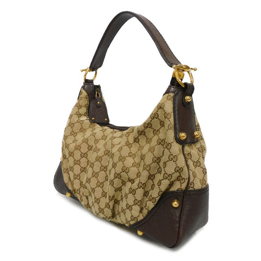 GUCCI Shoulder Bag 211966 GG canvas x calf leather beige GG canvas one belt bag