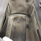 SAINT LAURENT Handbag leather gray Hippopotamus Gauche