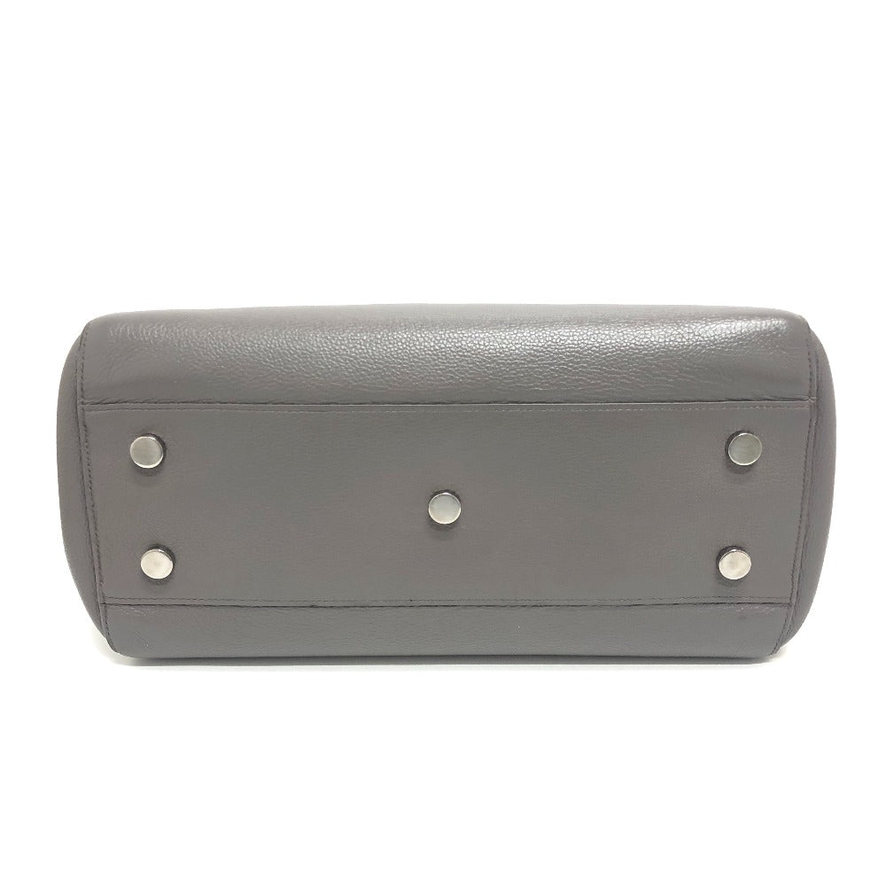 SAINT LAURENT Handbag leather gray Hippopotamus Gauche
