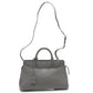 SAINT LAURENT Handbag leather gray Hippopotamus Gauche
