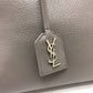 SAINT LAURENT Handbag leather gray Hippopotamus Gauche