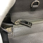 SAINT LAURENT Handbag leather gray Hippopotamus Gauche