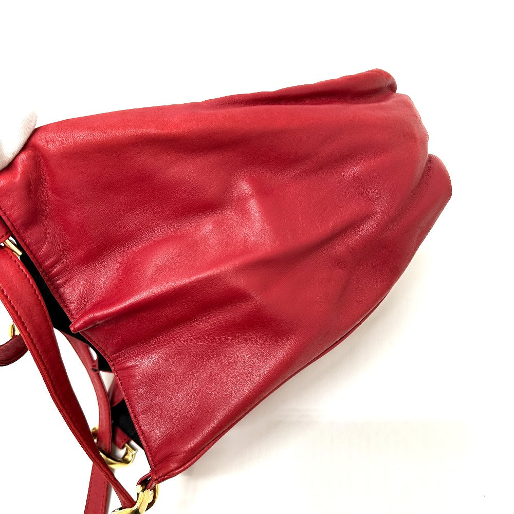LOEWE Shoulder Bag leather Red logo
