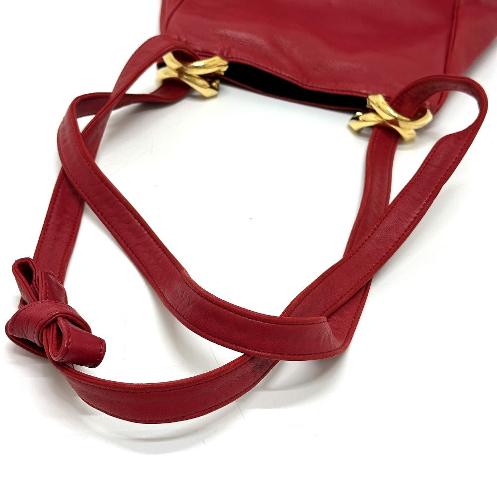 LOEWE Shoulder Bag leather Red logo