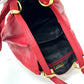 LOEWE Shoulder Bag leather Red logo