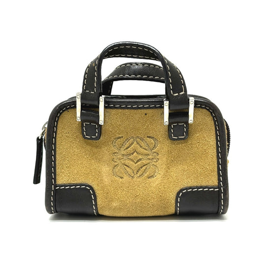 LOEWE Handbag 290612 suede beige Amazonas Micromini