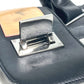 LOEWE Tote Bag leather black logo anagram Women Used Authentic