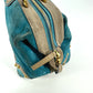 LOEWE Boston Duffel bag Leather / suede blue 160th anniversary Women Used Authentic