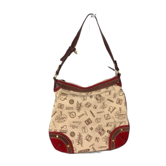 LOEWE Shoulder Bag canvas beige 160th anniversary Women Used Authentic