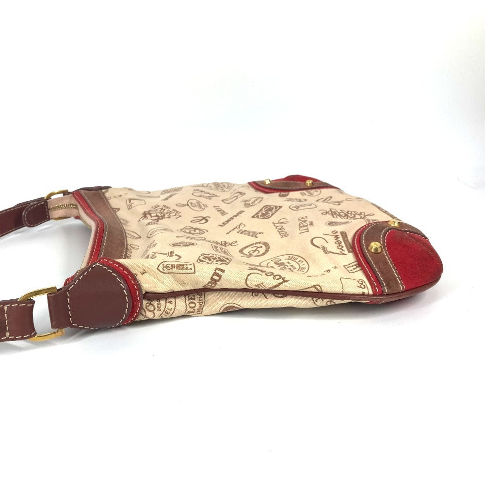 LOEWE Shoulder Bag canvas beige 160th anniversary Women Used Authentic